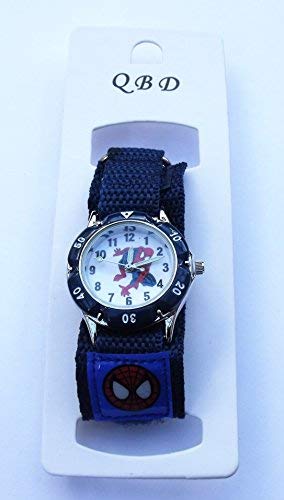 QBD Kids Spider Man Waterproof Spiderman Watch Fast Wrap Strap Boys Girls Children Birthday Gift Watches (Blue) - Image 6