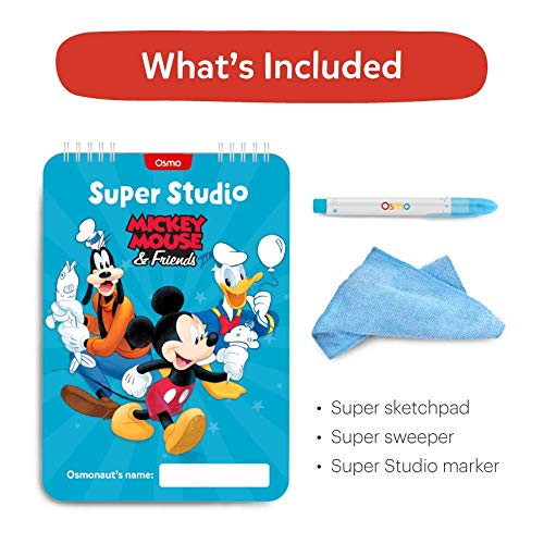 Osmo - Super Studio Disney Mickey Mouse & Friends Game - Ages 5 - 11 - Learn To Draw Your Clubhouse Favourites & Watch Them Come to Life - for iPad and Fire Tablet (Base Required) - Image 6