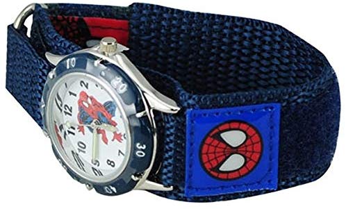 QBD Kids Spider Man Waterproof Spiderman Watch Fast Wrap Strap Boys Girls Children Birthday Gift Watches (Blue) - Image 2