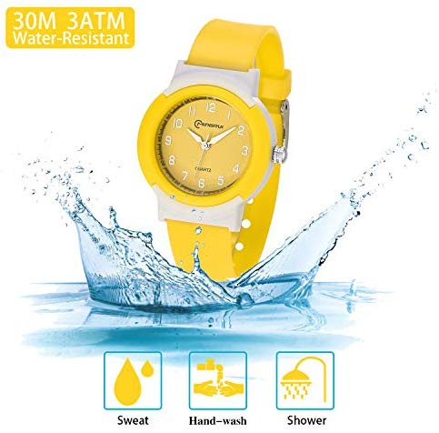 Kids Watches, Children Analogue Quartz Watch for Boys Girls Kids Waterproof Time Teach Watches, Color Dial Soft Band Wrist for Kids Sport Outdoor Wrist Watches - Image 4
