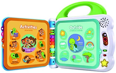 LeapFrog 601503 Learning Friends 100 Words Baby Book Educational and Interactive Bilingual Playbook Toy Toddler and Pre School Boys & Girls 1, 2, 3, 4+ Year Olds, Multi-Colour, One Size - Image 2