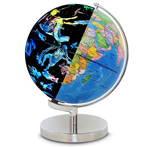 World Globe For School Children Family Light Up Globe for Kids & Adults Interactive Earth Globe Makes Great Educational Toys, Office Supplies, Teacher Desk Décor Educational Tool